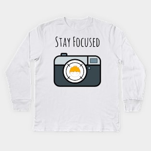 Stay Focused Boy Concentration Span Management Kids Long Sleeve T-Shirt